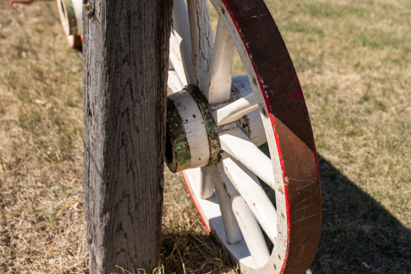 Painted Antique Wheels - 3" Wide Tire X 36" & 40"