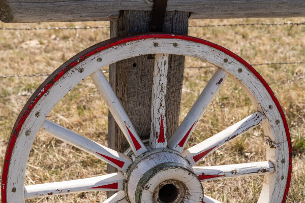 Painted Antique Wheels - 3" Wide Tire X 36" & 40"