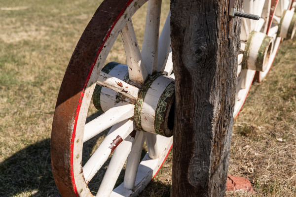 Painted Antique Wheels - 3" Wide Tire X 36" & 40"