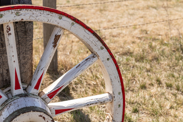 Painted Antique Wheels - 3" Wide Tire X 36" & 40"