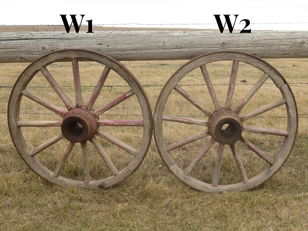 Antique Wheels - 40" x 2 5/8"