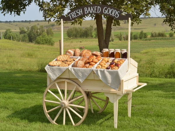 Historic Peddler's Vending Cart $1,849.55-$1928.65