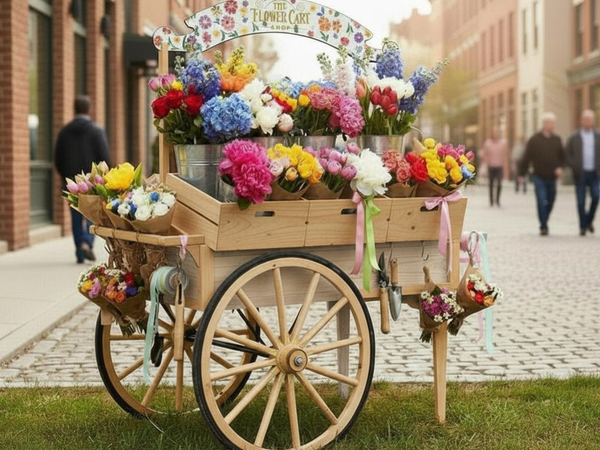 Historic Peddler's Vending Cart $1,849.55-$1928.65