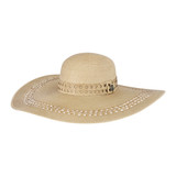 TULUM C BEACH WHITE PALM HAT