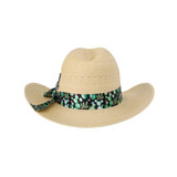 PRICKLY PEAR FASHION WHITE PALM HAT