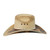 CABALLOS 20X COWBOY WHITE PALM HAT