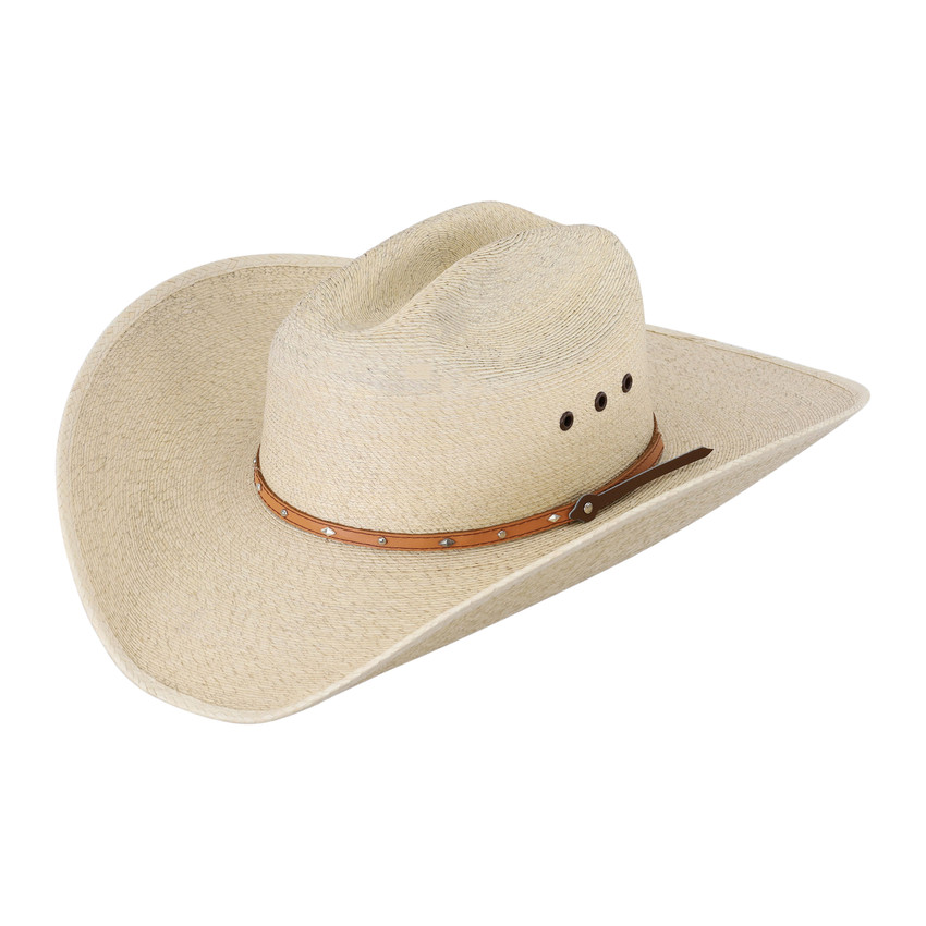 BURNET 15X COWBOY WHITE PALM HAT
