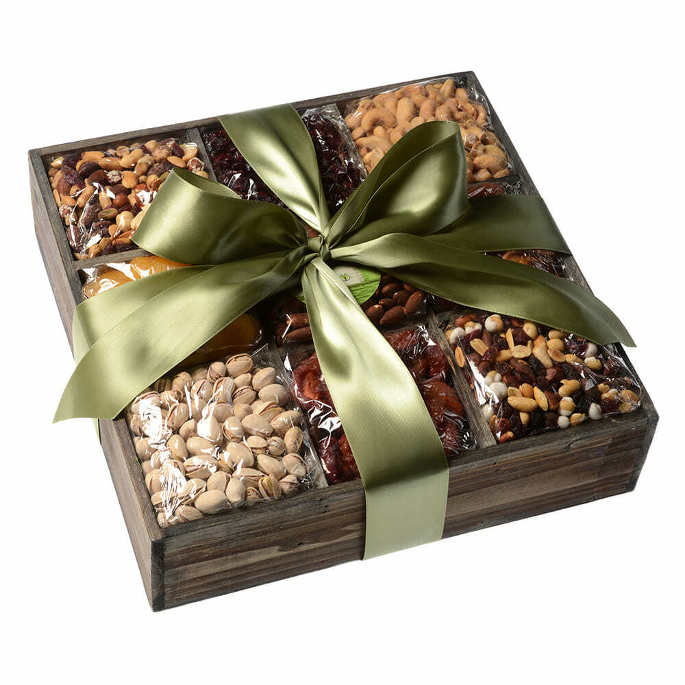 Golden State Fruit Gourmet Dried Fruit and Nut Assortment Gift Tray, 9 Pc -  Walmart.com