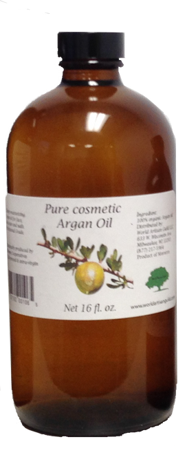 natural cosmetic Argan oil  - Amber glass bottle -various sizes from 4 to 16 fl. oz.