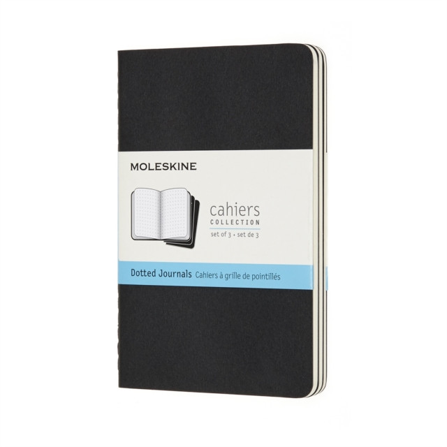 Moleskine Cahier Journals Pocket Black Plain Pack 3 | Paper Plus