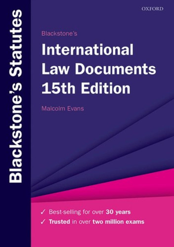 Blackstone's International Law Documents 9780198867081 Paperback Blackstone's International Law Documents 9780198867081 Paperback