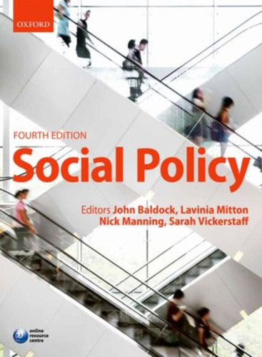 Social Policy 9780199570843 Paperback