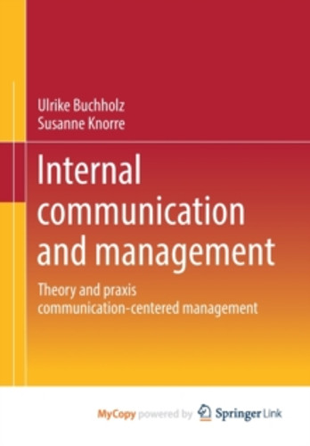 Internal communication and management 9783658386153 Paperback Internal communication and management 9783658386153 Paperback