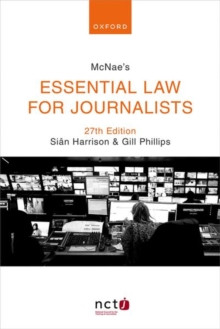 McNae's Essential Law for Journalists 9780198898825 Paperback