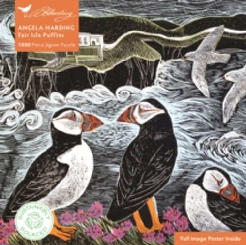 Adult Sustainable Jigsaw Puzzle Angela Harding: Fair Isle Puffins 9781835625309 Jigsaw Adult Sustainable Jigsaw Puzzle Angela Harding: Fair Isle Puffins 9781835625309 Jigsaw