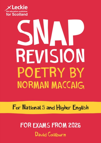 National 5/Higher English Revision: Poetry by Norman MacCaig 9780008774684 Paperback National 5/Higher English Revision: Poetry by Norman MacCaig 9780008774684 Paperback