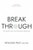Breakthrough 9780861547340 Hardback