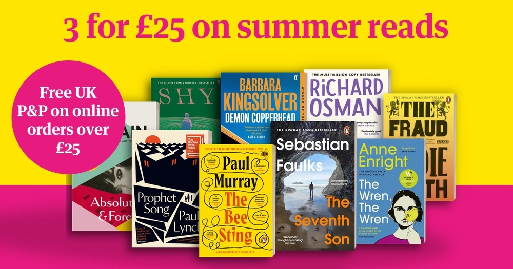 Get 3 for £25 on a selection of paperbacks this summer