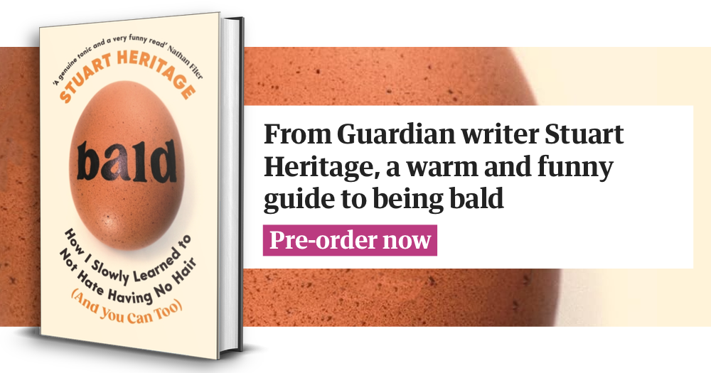 Preorder Bald by Stuart Heritage at the Guardian Bookshop