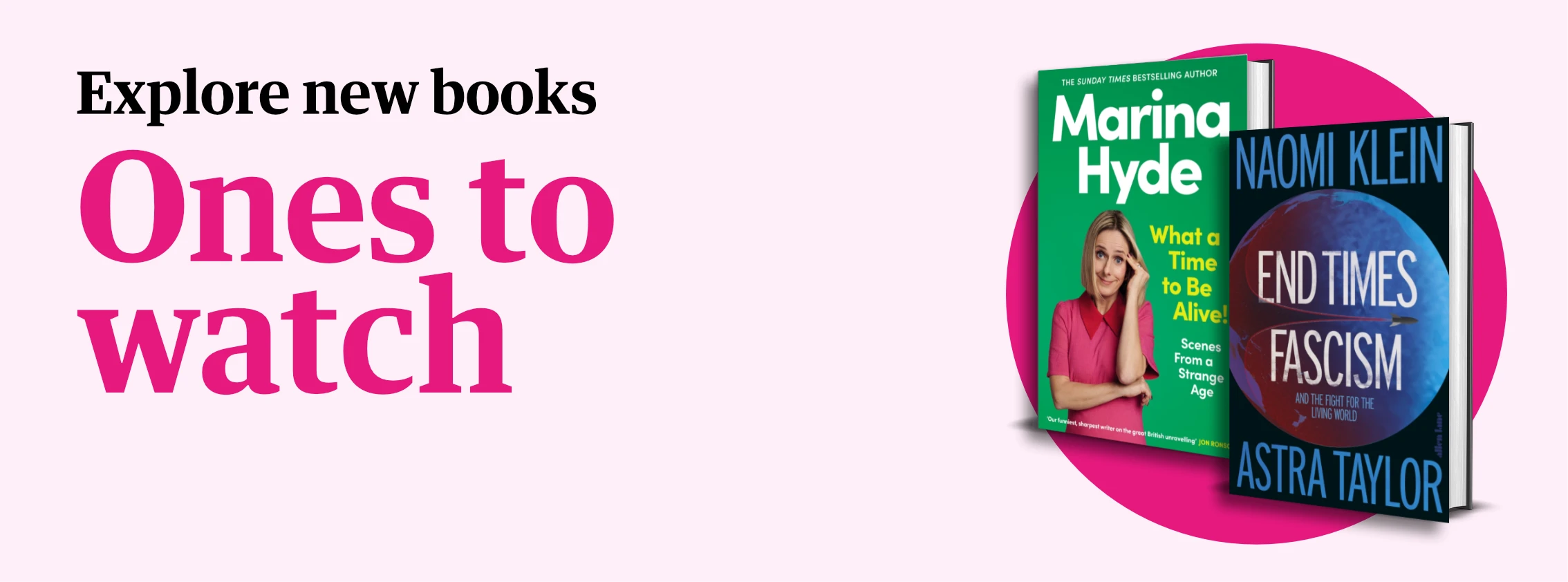 Ones to watch - explore new books