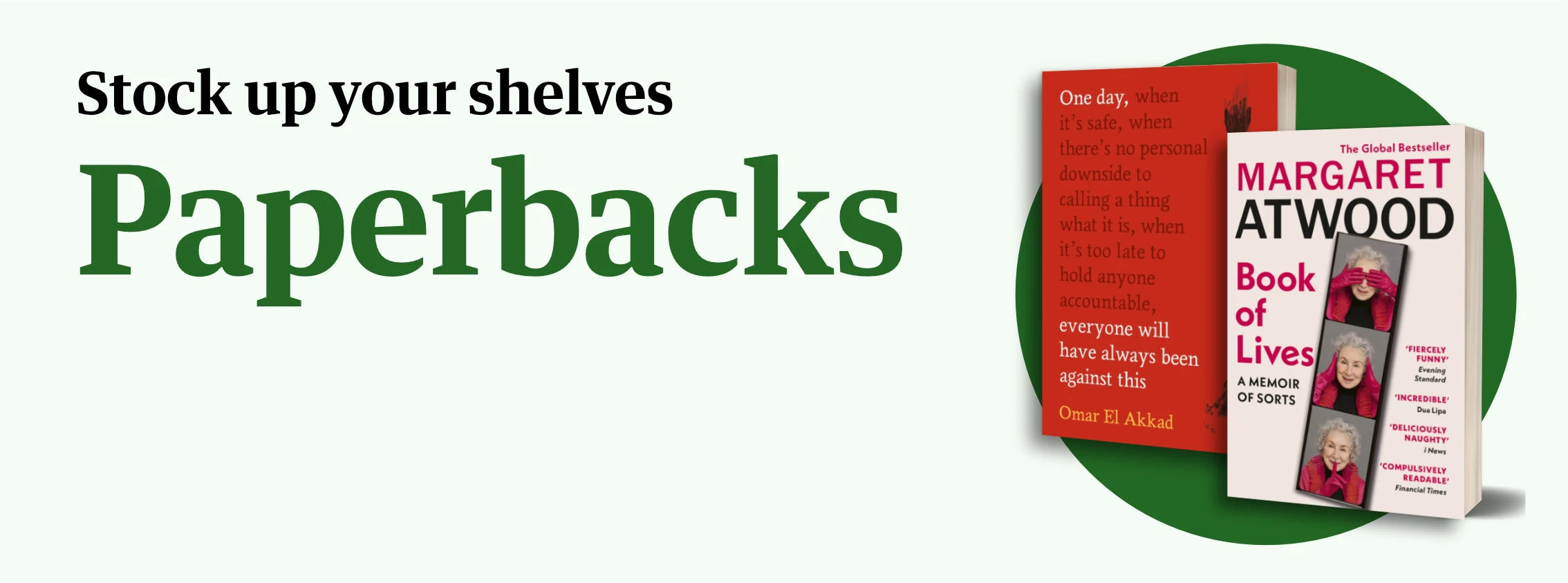 Paperbacks - stock up your shelves