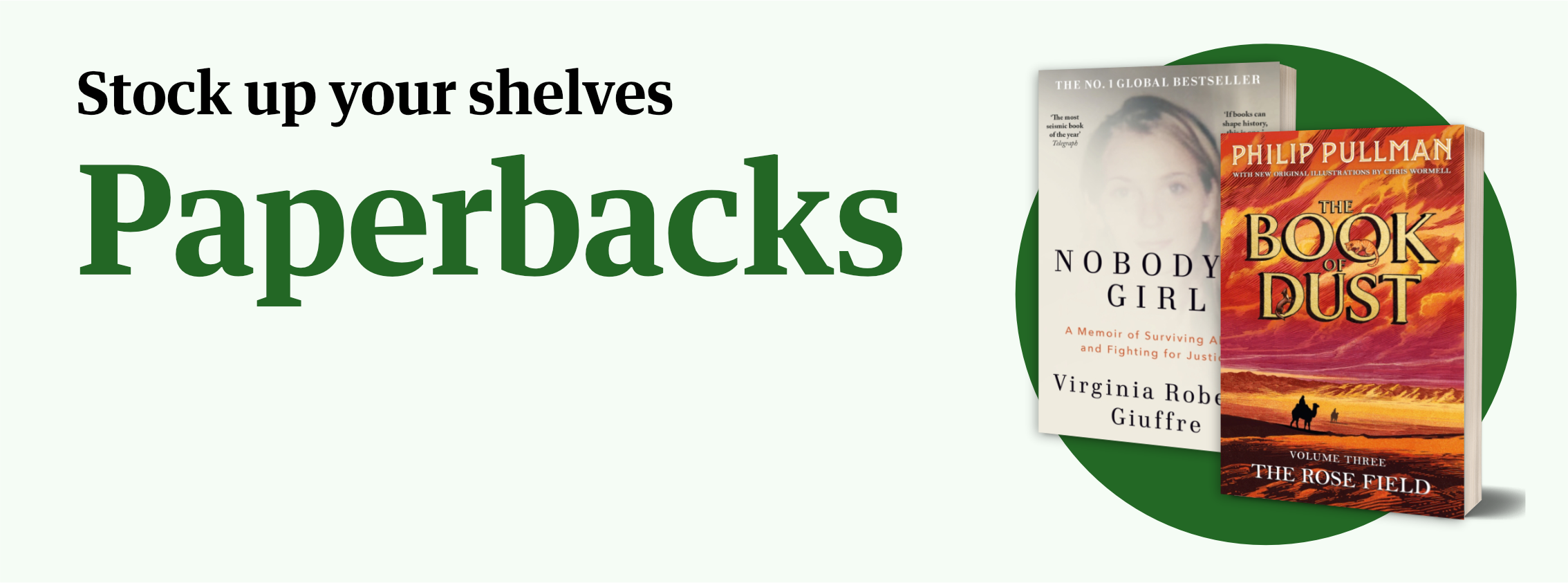 Paperbacks - stock up your shelves