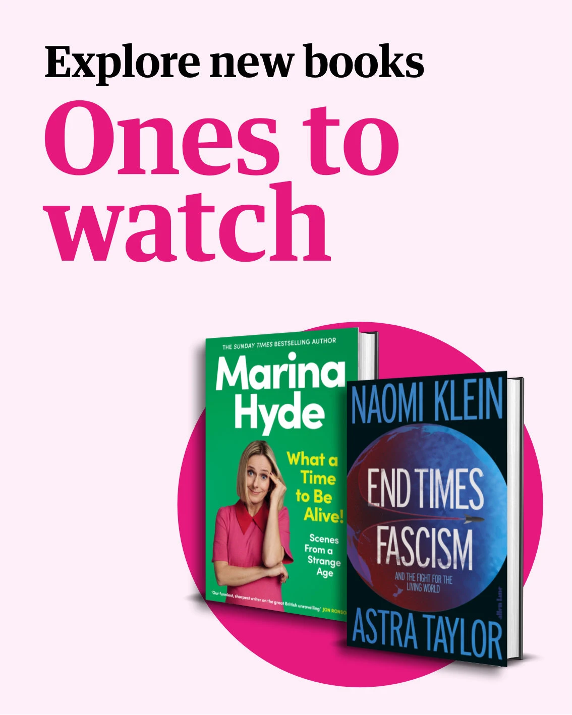 Ones to watch - explore new books