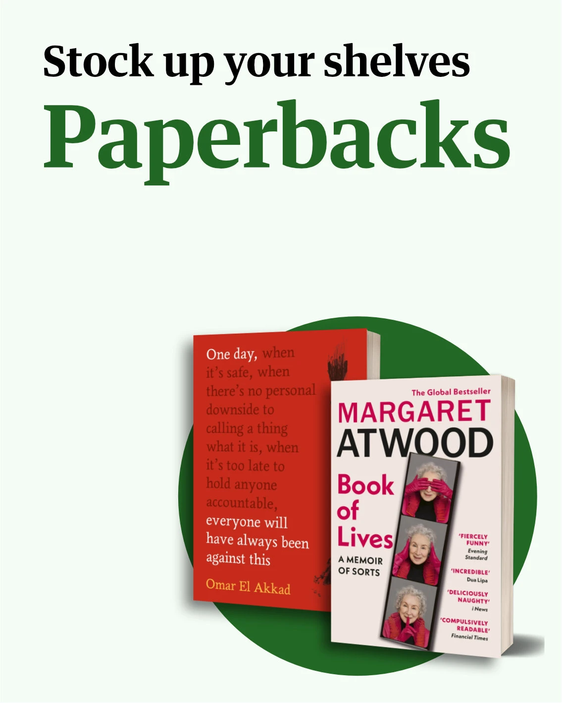 Paperbacks - stock up your shelves