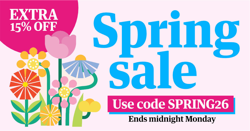 Spring sale, 15% off