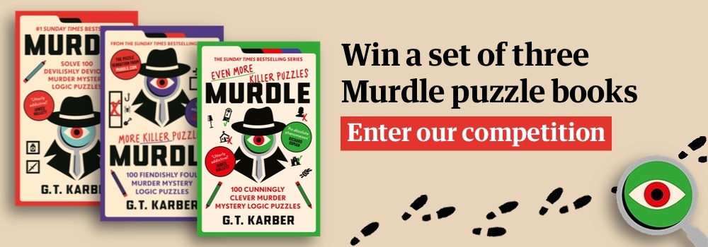 Win a set of three Murdle puzzle books - click here to enter our competition