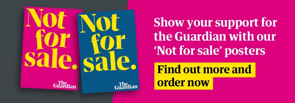 'Not for sale' posters, exclusively available at the Guardian Bookshop 