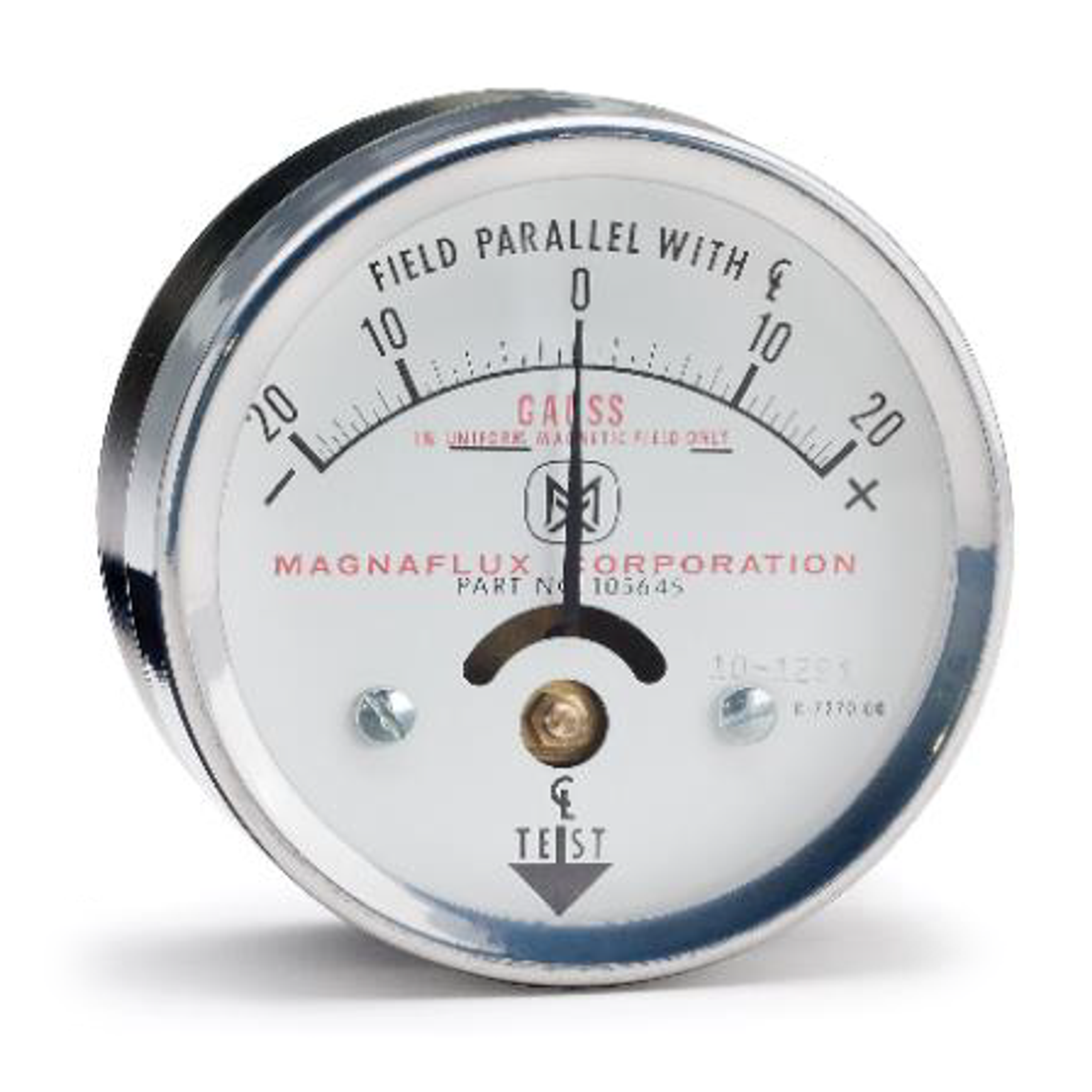 Электромагнитный индикатор. Magnaflux 20 Gauss. 20 Gauss field indicator. Индикатор магнитного поля. Шкала индикаторов.