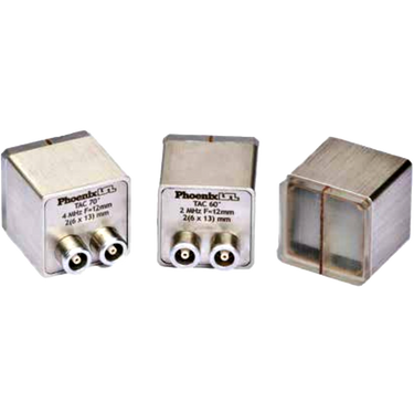 Twin Crystal Angled Compression Wave Transducers