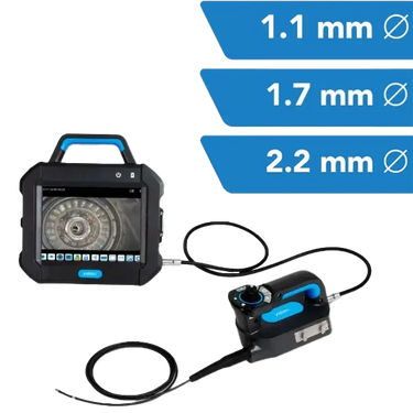 1.1, 1.7, and 2.2mm Yateks P+ Borescopes