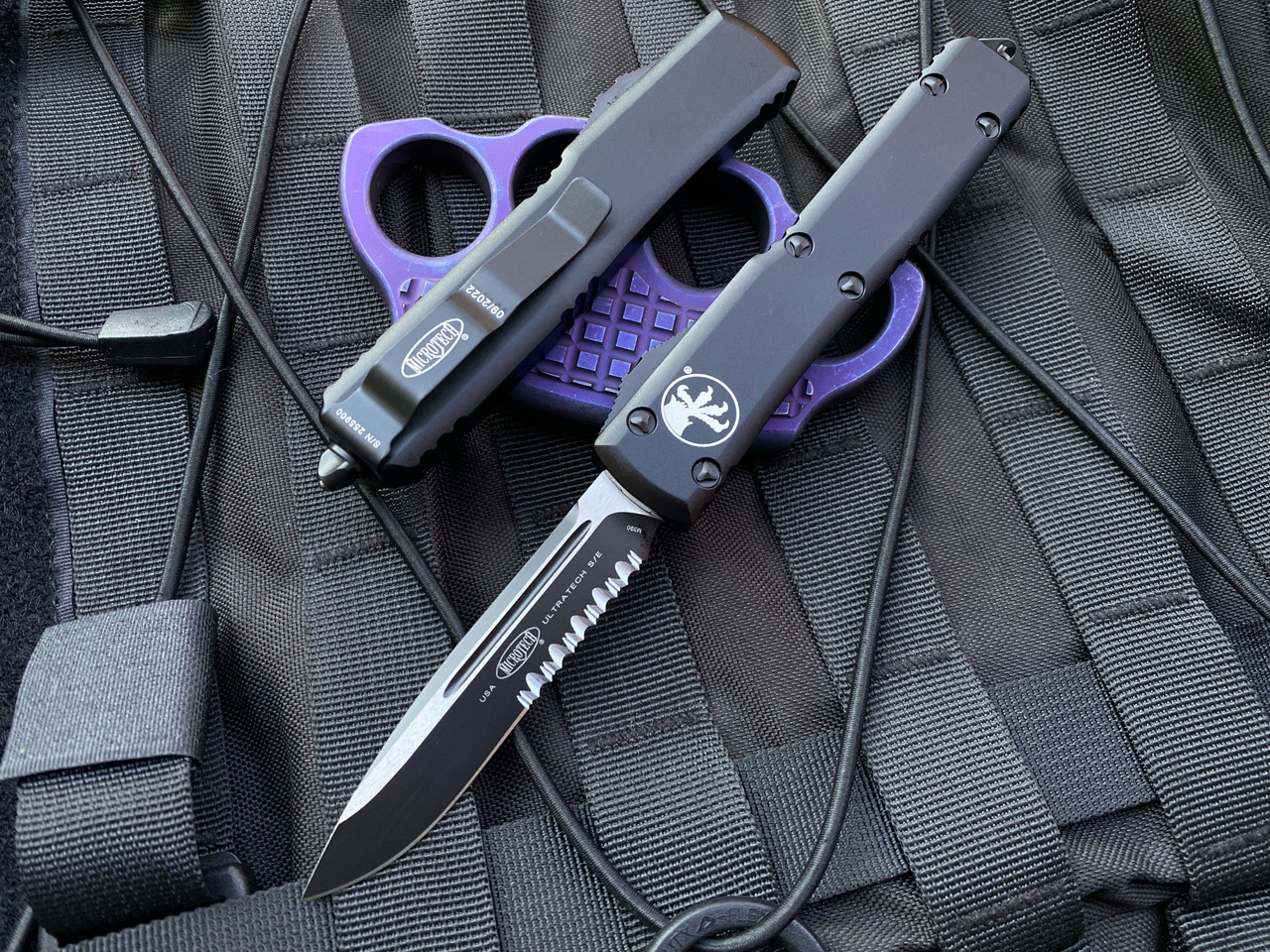 Microtech Ultratech Carbon Fiber OTF Automatic Knife 3.4 Dagger