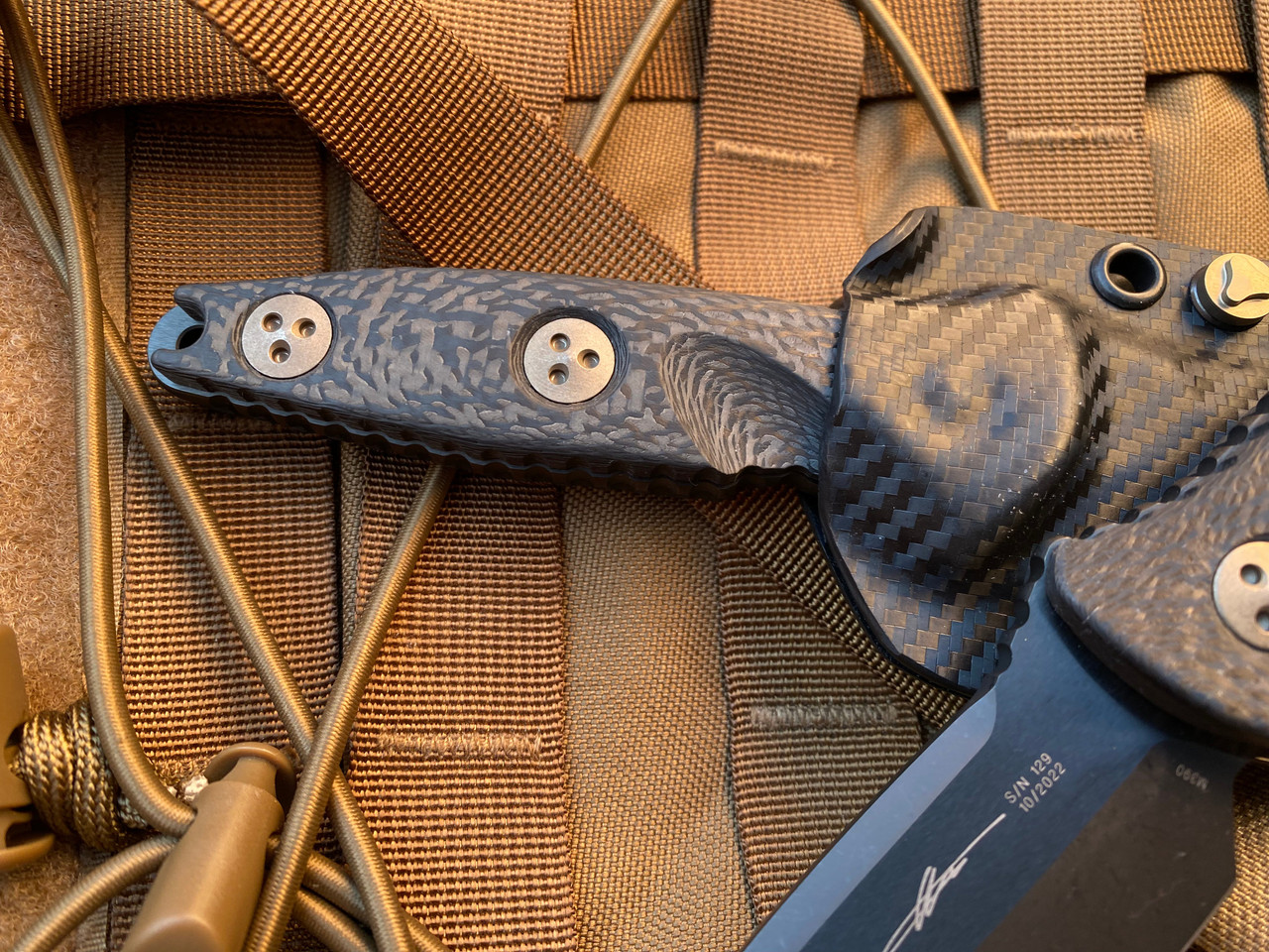 Microtech Socom Alpha Mini T/E | CF DLC Plain Edge | NTL