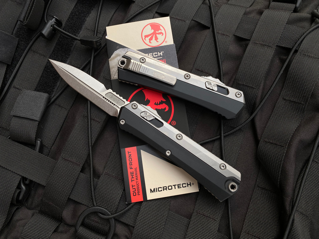 Microtech Glykon | Stonewashed Plain Edge | NTL