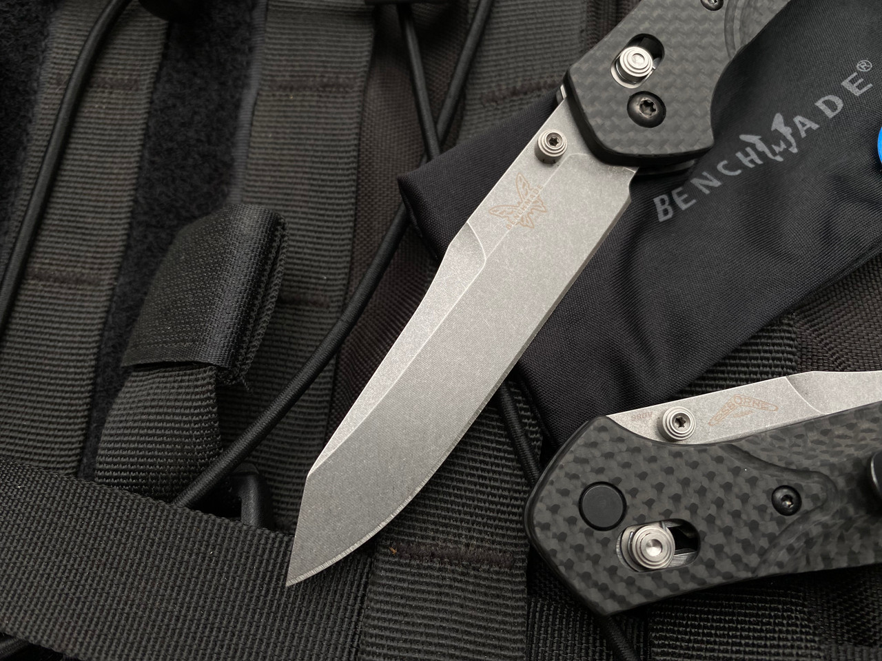Benchmade Osborne Carbon Fiber S90V Stonewashed NTL
