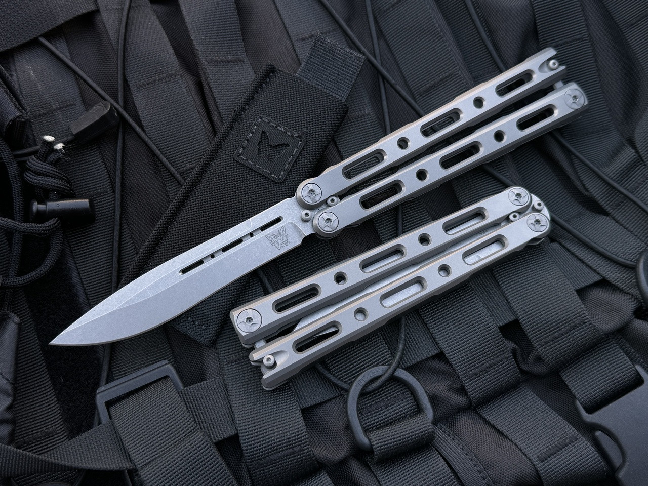 Benchmade 85 | Titanium Handles - Stonewash Blade | NTL