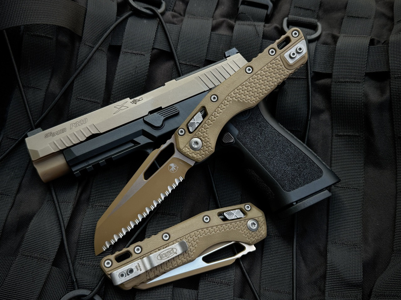 Microtech MSI S/E | FDE Polymer Full Serrated | NTL