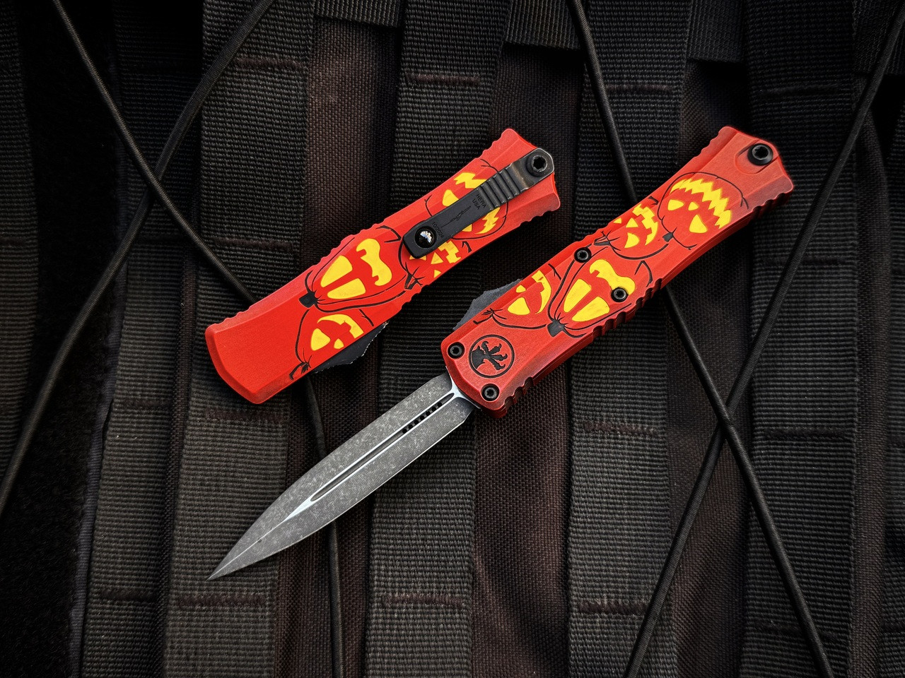 Microtech Hera II Mini D/E Jack-O'-Lantern Halloween Edition w