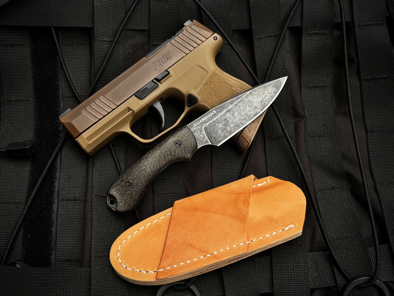 Bradford Knives Guardian3 | Carbon Fiber - Nimbus | NTL