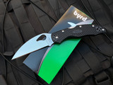 Spyderco Byrd Harrier 2 Folder Black FRN Scales w/ Satin Finished Wharncliffe Plain Edge Blade (3.38”) BY01PBKWC2
