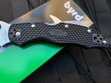 Spyderco Byrd Harrier 2 Folder Black FRN Scales w/ Satin Finished Wharncliffe Plain Edge Blade (3.38”) BY01PBKWC2