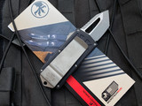 Microtech Exocet T/E Black Aluminum Body w/ Apocalyptic Plain Edge Blade (1.9") 158-10AP