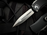 Microtech Hera D/E Black Aluminum Body w/ Stonewashed Plain Edge Blade (3.08") 702-10