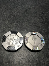 NTLxLux Carry Collab Token Abalone Inlay Dagger-Poker Chip-Nashvilletacticallounge.com-Mimeocase Tactical/ Nashville Tactical Lounge