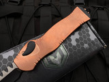 Heretic Knives Hydra Single Action OTF Full Copper Top w/ Two Tone Tactical Single Edge Plain Blade (3.625”) H007-10A-COPPER