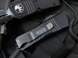 Microtech Mini Troodon D/E Tactical Black Aluminum Body w/ Black Plain Edge Blade (1.99") 238-1T
