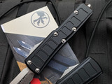 Microtech UTX-85 II D/E Black Aluminum Body w/ Stonewashed Plain Edge Blade (3.1") 232II-10S